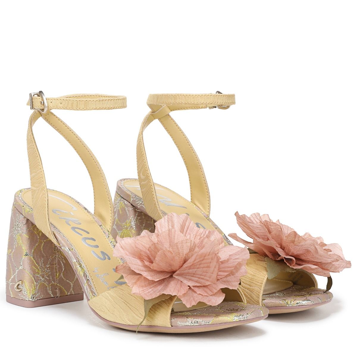 Dusty Yellow/Blush Pink Fabric