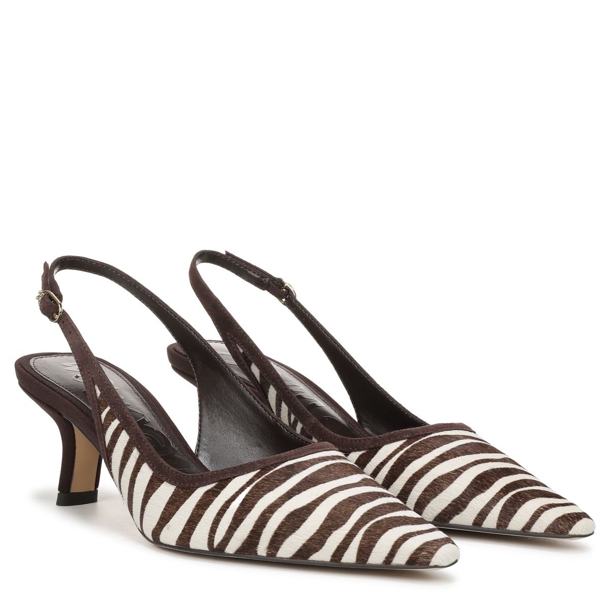 Chocolate Brown/Ivory Zebra Print Brahma Hair