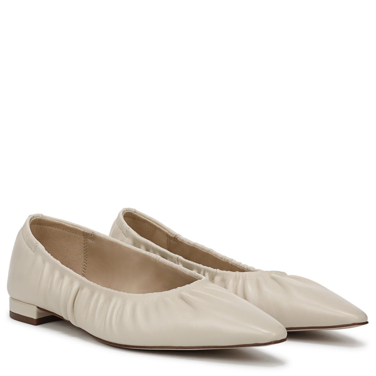 Modern Ivory White Leather