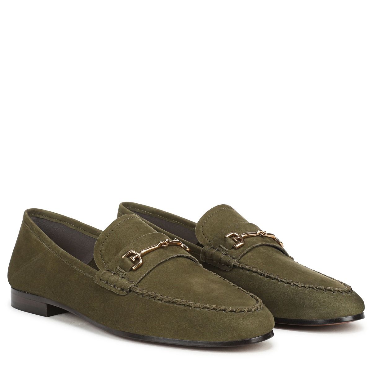 Olive Branch Green Nubuck Suede