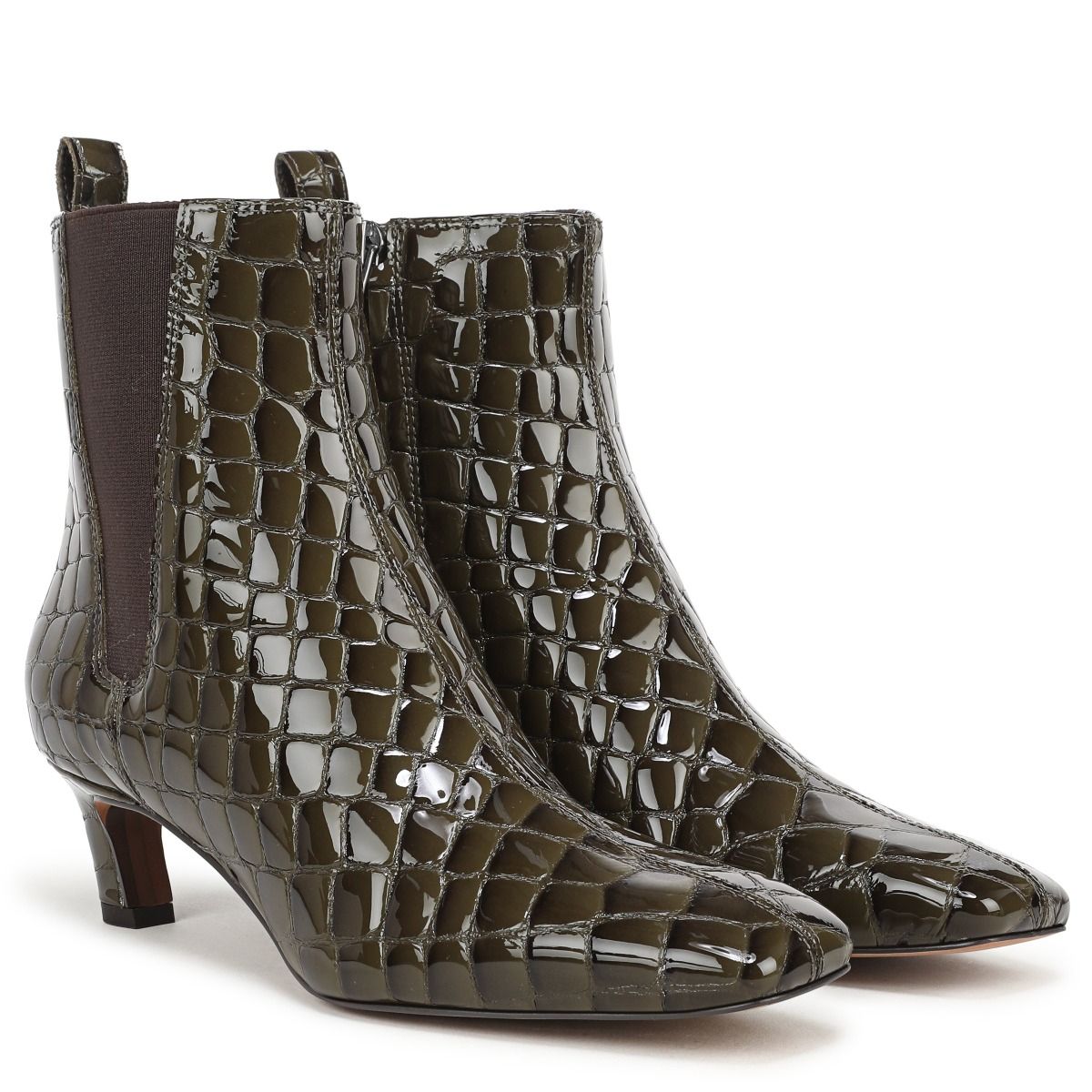 Dark Cactus Green Croco Leather