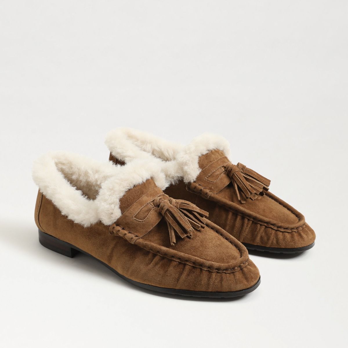 Warm Nutmeg Brown Suede