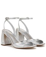 Soft Silver Grey Metallic Leather