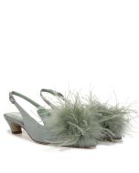 Green Sage Sky Ribbed Satin