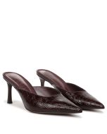 Merlot Red Croco Leather