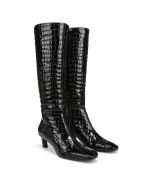 Black Croco Leather