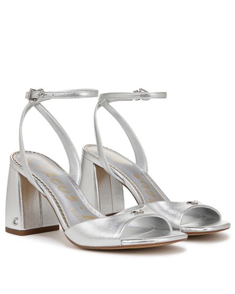 Soft Silver Grey Metallic Leather