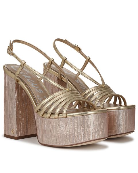 Yellow Gold Leaf Faux Leather