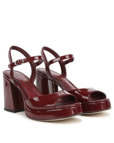 French Merlot Red Patent Leather