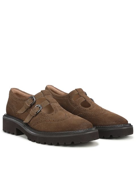 Washed Mocha Brown Suede