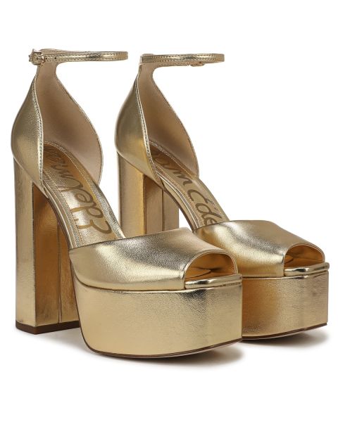 Amber Yellow Gold Patent Leather