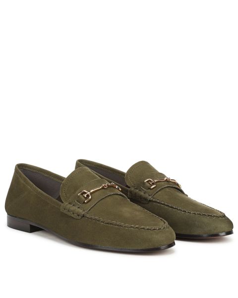 Olive Branch Green Nubuck Suede