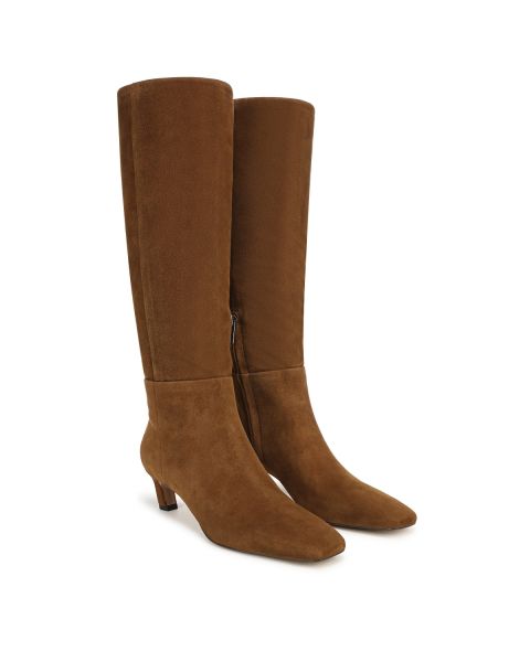 Warm Nutmeg Brown Suede