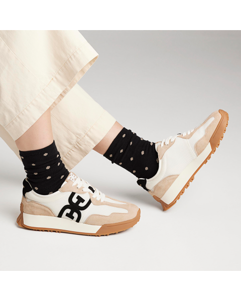 White/Tan/Black