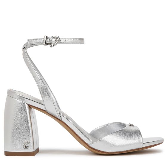 Soft Silver Grey Metallic Leather