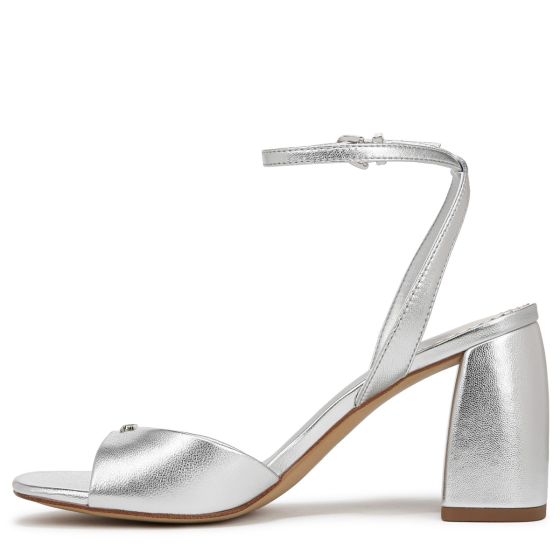 Soft Silver Grey Metallic Leather