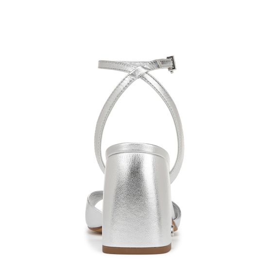 Soft Silver Grey Metallic Leather