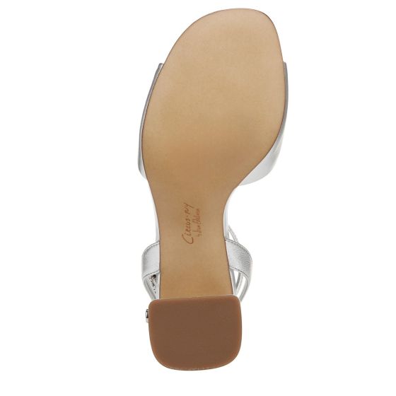 Soft Silver Grey Metallic Leather-Sole