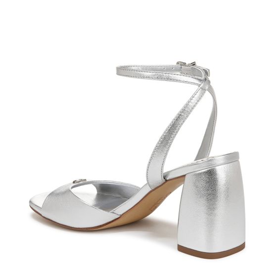 Soft Silver Grey Metallic Leather