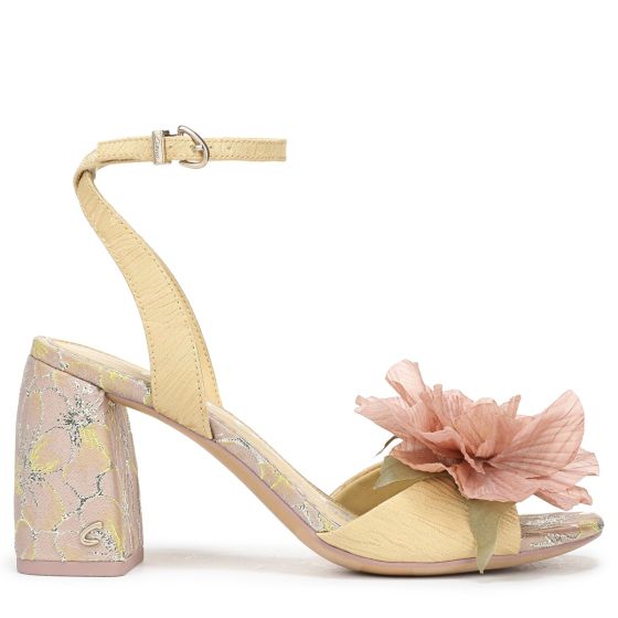 Dusty Yellow/Blush Pink Fabric
