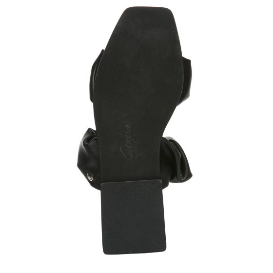 Black Faux Leather-Sole