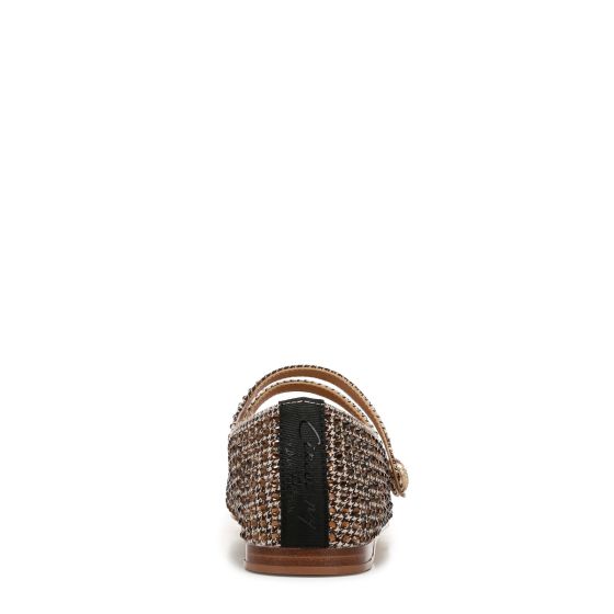Black/Natural Brown Fabric