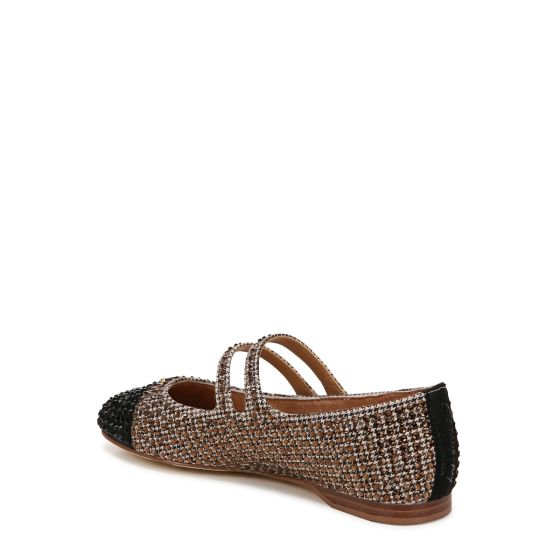 Black/Natural Brown Fabric