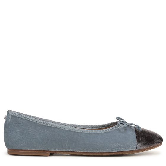 Azure Blue/ Mink Brown Velvet