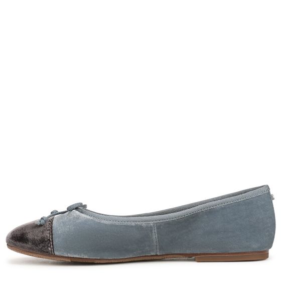 Azure Blue/ Mink Brown Velvet