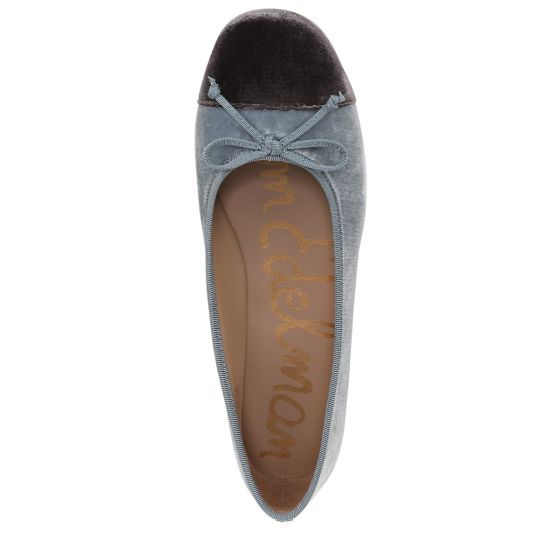 Azure Blue/ Mink Brown Velvet