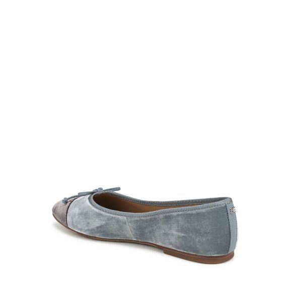 Azure Blue/ Mink Brown Velvet