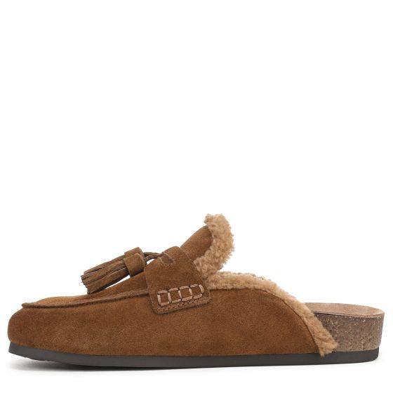 Warm Nutmeg Brown Suede