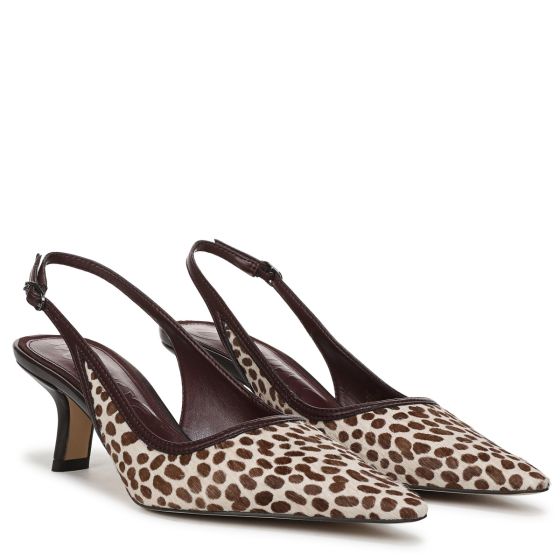Chocolate Brown Speck Cheetah Calf Hair