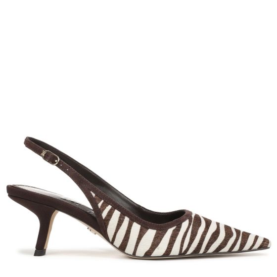 Chocolate Brown/Ivory Zebra Print Brahma Hair