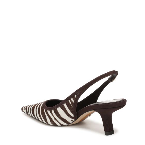 Chocolate Brown/Ivory Zebra Print Brahma Hair