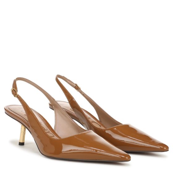 Dahlia Tan Brown Patent Leather