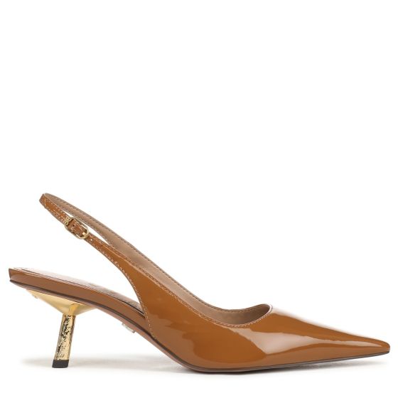 Dahlia Tan Brown Patent Leather