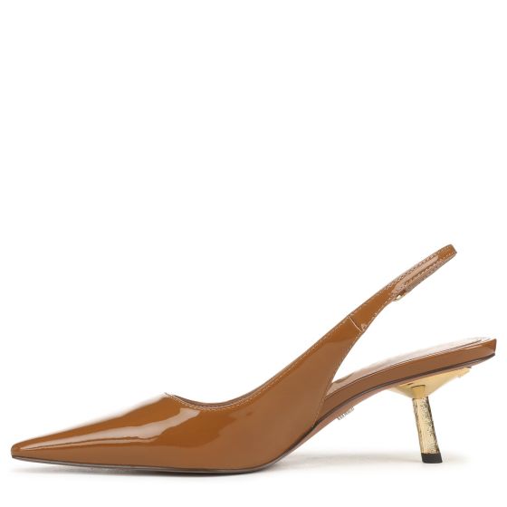 Dahlia Tan Brown Patent Leather