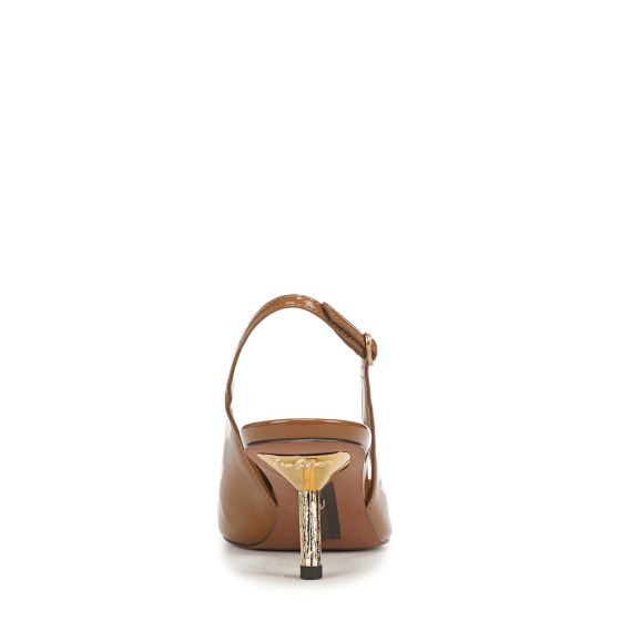 Dahlia Tan Brown Patent Leather