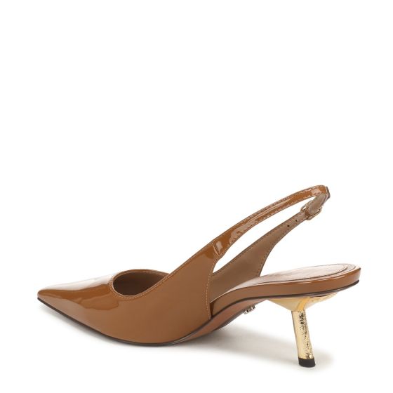 Dahlia Tan Brown Patent Leather