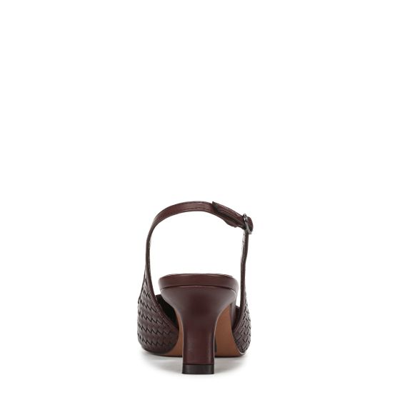 French Burgundy Red Weave Leather