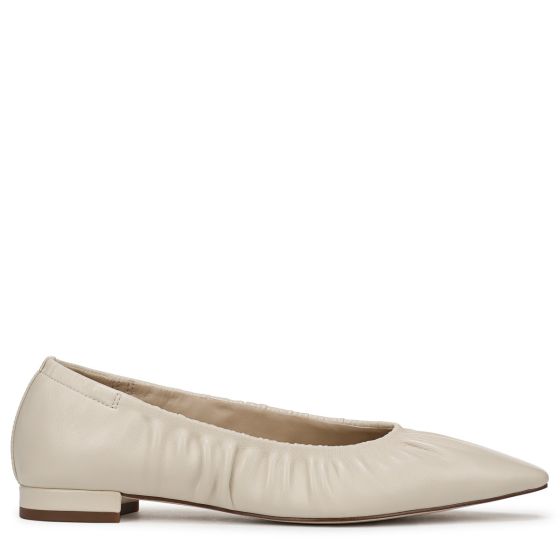Modern Ivory White Leather