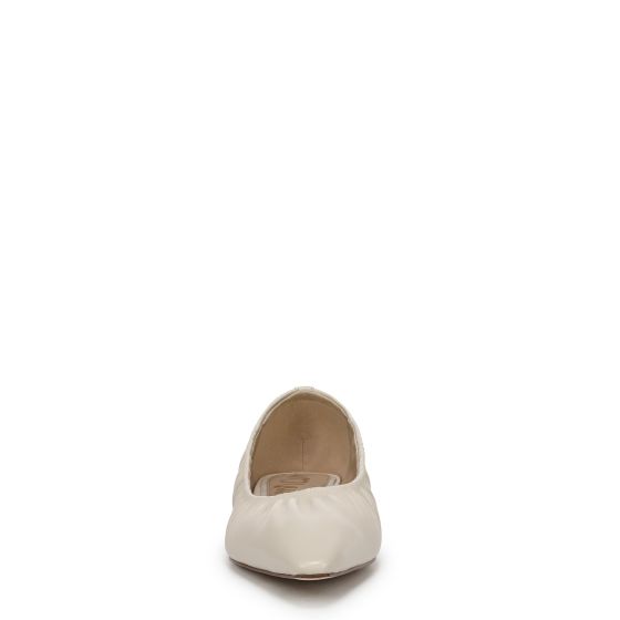 Modern Ivory White Leather