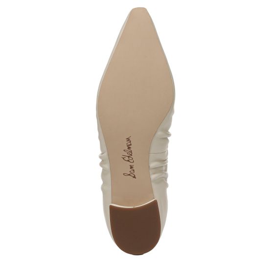 Modern Ivory White Leather-Sole