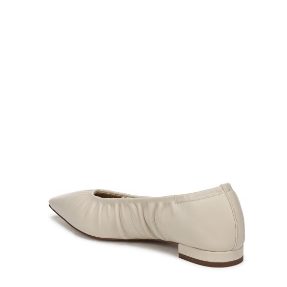 Modern Ivory White Leather