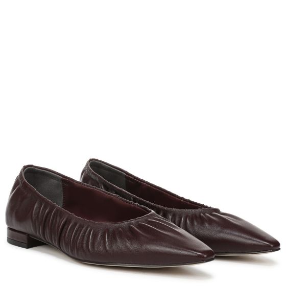 French Red Burgundy Leather