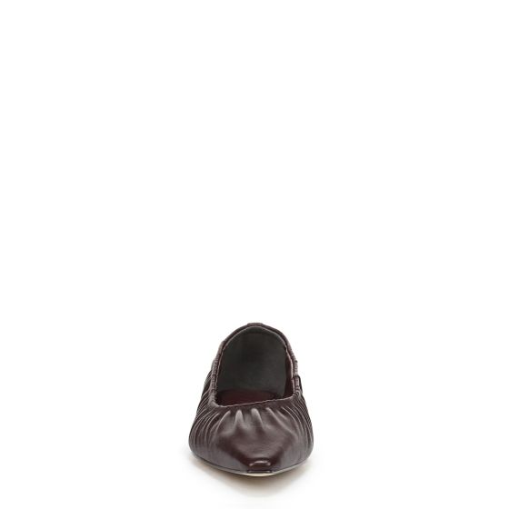 French Red Burgundy Leather