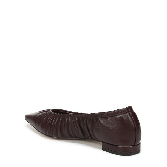 French Red Burgundy Leather