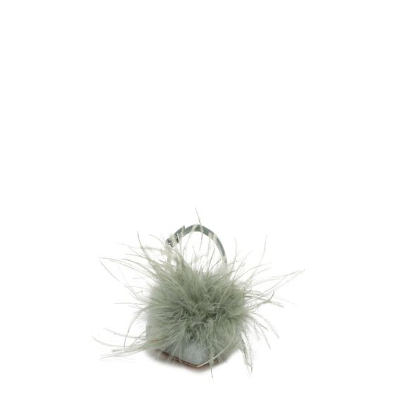 Green Sage Sky Ribbed Satin