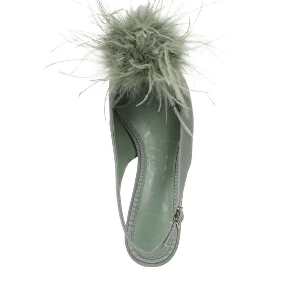 Green Sage Sky Ribbed Satin